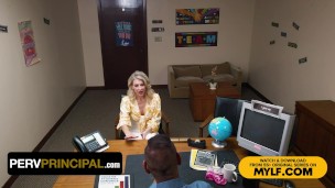 Big Titted Step Mom Gigi Dior Bends Over The Teacher's Desk To Save Her Step Son Perv Principal