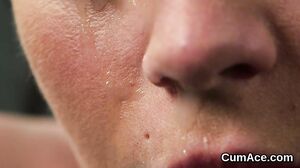 Feisty Doll Gets Cumshot On Her Face Eating All The Lov Feisty Doll Gets Cumshot On Her Face Eating All The Lov