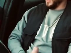 Big Dick Cums In A Car