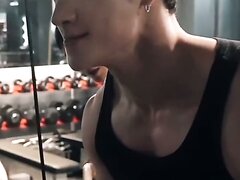 Korean Male Celebrity Grunting While Working Out Korean Male Celebrity Grunting While Working Out