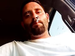 Uncut Bearded Dad Jerks Off His Cock In The Car Uncut Bearded Dad Jerks Off His Cock In The Car
