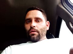Uncut Bearded Dad Jerks Off His Cock In The Car Uncut Bearded Dad Jerks Off His Cock In The Car