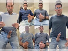 Jock Working In The Office, Jerking His Cock & Cumming Jock Working In The Office, Jerking His Cock & Cumming