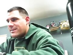 Construction Boss Jerking Cock In His Office & Cumming