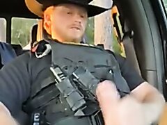 Sheriff Jerking Big Cock & Cumming Inside Patrol Car Sheriff Jerking Big Cock & Cumming Inside Patrol Car