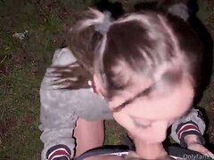 Public Park Blowjob Under The Rain Public Park Blowjob Under The Rain