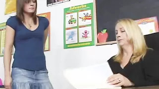 Blonde Teacher And Schoolgirl In Miniskirt Love Spanking Blonde Teacher And Schoolgirl In Miniskirt Love Spanking