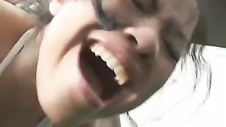 Curly Haired Teacher With Wooden Chop Spanks A Skinny Brunette Curly Haired Teacher With Wooden Chop Spanks A Skinny Brunette