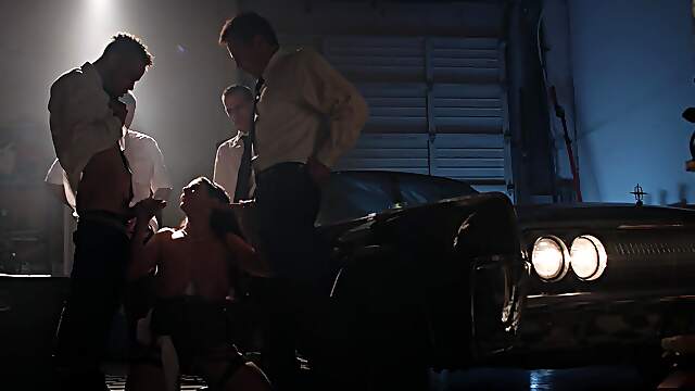 Angela White Gets Her Big Natural Tits Covered With Cum In A Gangbang Scene. Angela White Gets Her Big Natural Tits Covered With Cum In A Gangbang Scene.