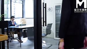 Sexy Chinese Girl Comes For A Job Interview But Gets Her Pussy Licked Instead