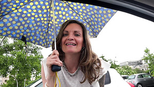 Blonde MILF Wants To Take A Ride But She Has To Pay It All Off