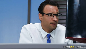 Blonde Secretary With Huge Melons Fucks Like Wild In The Office