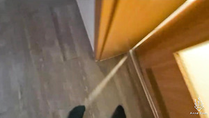 Anne Eden Put On Sexy Leather Leggings And Seduced A Guy