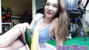 Slim Small Titted Nerdy Babe Stuffs & Fucks Her Meaty Needy Pussy With Vegetables, Until It Squirts Slim Small Titted Nerdy Babe Stuffs & Fucks Her Meaty Needy Pussy With Vegetables, Until It Squirts