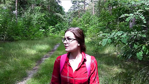 Nerdy German Hottie Fucks With A Stranger To Thank Him For Helping Her Find The Way In The Woods Nerdy German Hottie Fucks With A Stranger To Thank Him For Helping Her Find The Way In The Woods