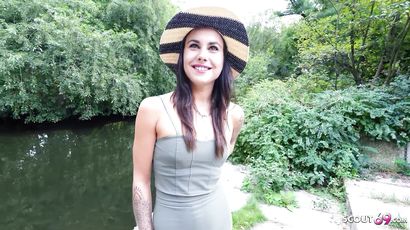 Jenny Stella’s Skinny Frame Explores Hard German Casting Jenny Stella’s Skinny Frame Explores Hard German Casting