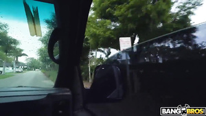 Buxom Cougar Hard Car Sex