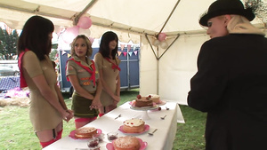 Group Of Wild Chicks Doing Amazing Poses During Group Session Group Of Wild Chicks Doing Amazing Poses During Group Session