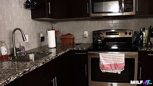 Big Tits Milf Fucks Her Friend’s Son In The Kitchen Big Tits Milf Fucks Her Friend’s Son In The Kitchen