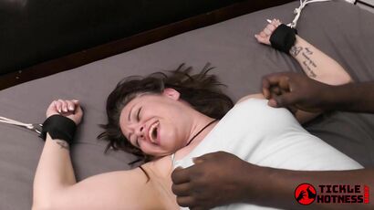 Catherine Foxx Tickled In Bondage Interracial Bdsm With Submissive Brunette Girlfriend