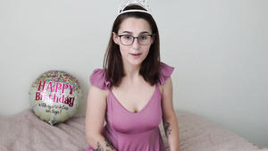 Nerd Girl Plays With Huge Sex Toy Nerd Girl Plays With Huge Sex Toy