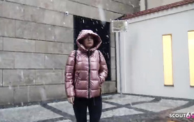 German Cutie Enjoys A Big Knob On A Casting German Cutie Enjoys A Big Knob On A Casting