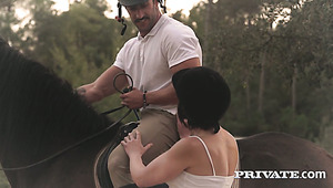 Sultry Cock Loving Brunette Babe Assfucked Outdoors On The Farm Sultry Cock Loving Brunette Babe Assfucked Outdoors On The Farm