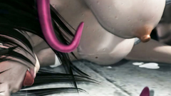 Tentacles Fuck Hot Brunette In 3d Porn In All Holes