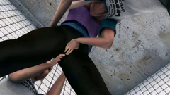 Double Penetration Porn With 3d Hottie Fucked In The Public Toilet