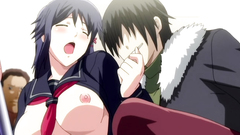 Handsome Black Haired Babe Molested In Public Place