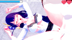 Genshin Impact Raiden Shogun In The Office