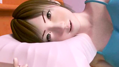 Young 3D Housewife With Big Boobs Skillfully Licks Her Husband’s Cock