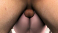 Mega Hunk Put His Huge Dick In Narrow Gap Between The Legs