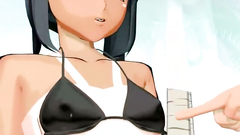 Blowjob On The Beach With An Amazing Japanese Hentai Beauty Blowjob On The Beach With An Amazing Japanese Hentai Beauty