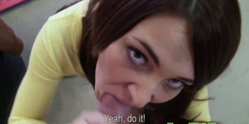 European Brunette Spoils Cock European Brunette Spoils Cock