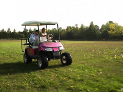 Skinny Doll Stretches Her Ass Against A Golfer’s Hard Cock Outdoors. Skinny Doll Stretches Her Ass Against A Golfer’s Hard Cock Outdoors.