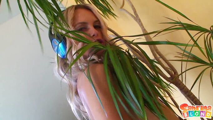 Sabrina Masturbates To The Music Beat