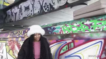 GERMAN SCOUT No Condom Anal Sex At Pick Up Casting For Black Girl Vicky Menage