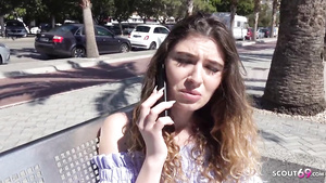 GERMAN SCOUT Magaluf Holiday 18 Years Old Candice Public Casting