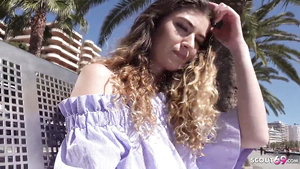 GERMAN SCOUT Magaluf Holiday 18 Years Old Candice Public Casting