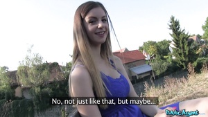 Public Agent Big Natural Knockers Nailed In Public 1