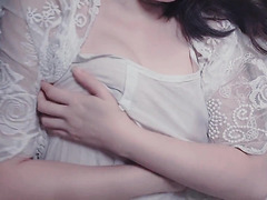 Puffy Amateur Asian Gives Her Tits And Pussy A Rub With A Vibrator