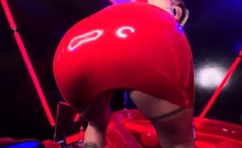 Valentine's Anal Doll Kitana Montana Squeezes Into Ultra Tig