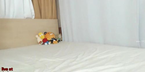 Asian Camgirl Plays With Her Sexy Tits